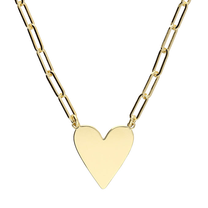 Valentina Gold-Plated Heart Pendant Necklace